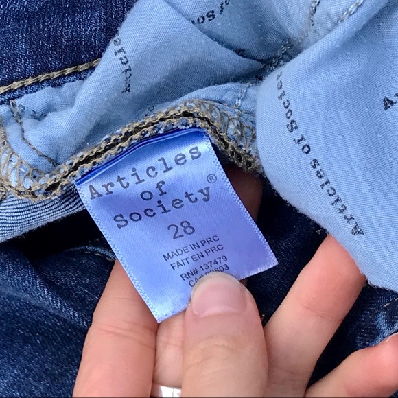 Articles of Society blue skinny jeans- size 28 ! - Picture 3 of 3